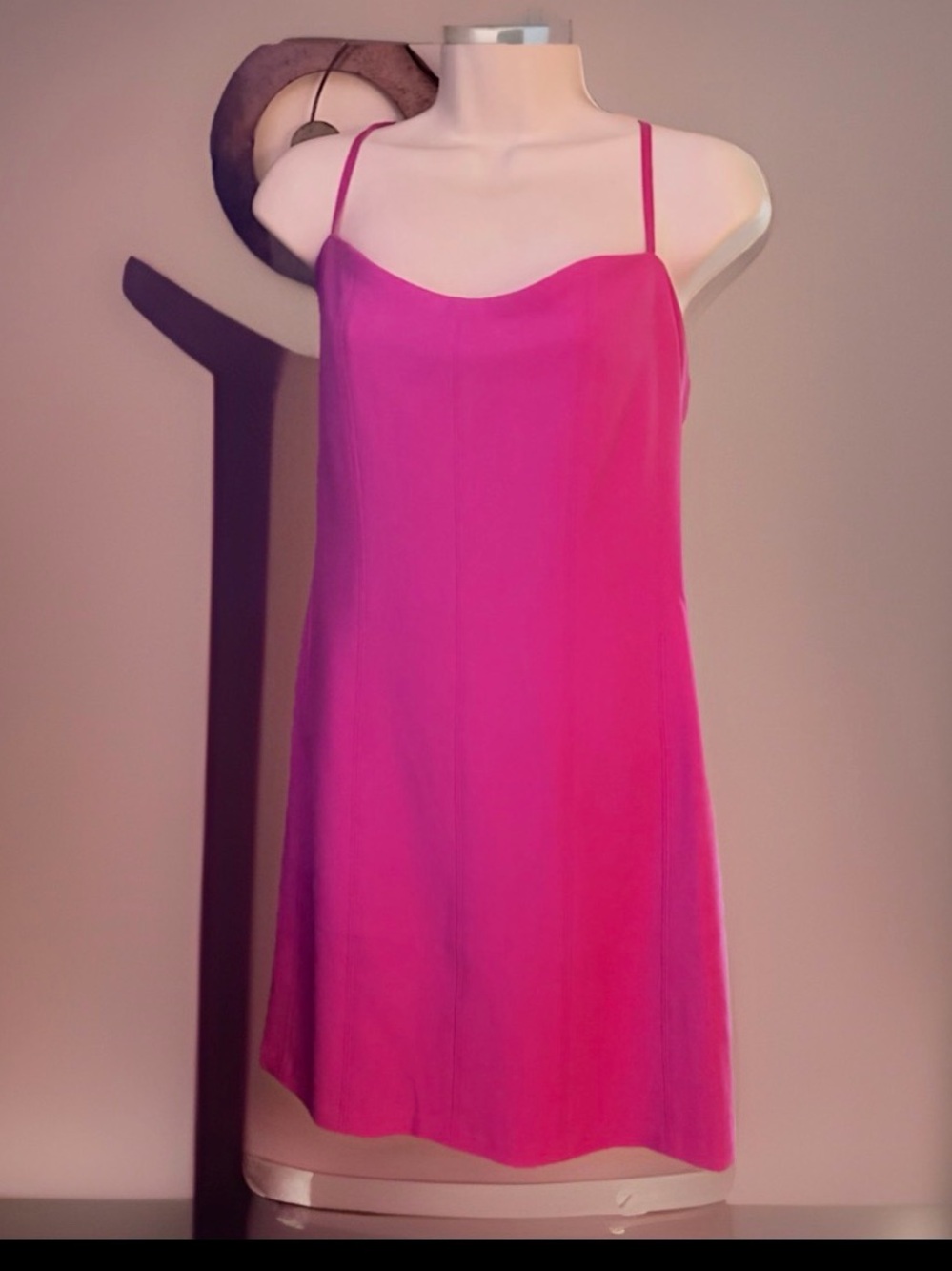 Abercrombie & Fitch Size XXL NWT, Pink Corset Clasp Back Mini Dress Open Back
